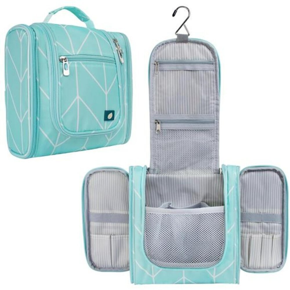 Hanging Toiletry Bag Travel Makeup Organizer Large Water Resistant Cosmetic Kit